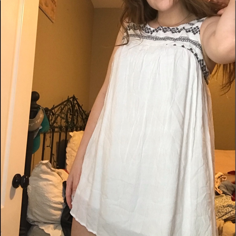 cute white mini dress